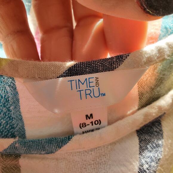 Time & Tru Short Sleeve Linen Cotton Blend Top Bundle M - Picture 12 of 14